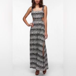 Urban Outfitters Yaya “Nom De Plume” Cutout Maxi Dress